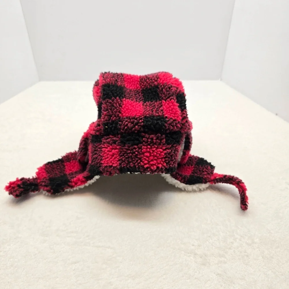 The‎ Children’s Place Buffalo Plaid Trapper Hat Sherpa 2T-3T